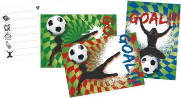 Uitnodigingen Goal 14,5cm 6st, Verzenden, Nieuw