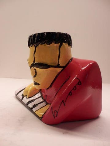 Herman Brood (1946-2001), afte - sculptuur, DePianist - 15, Antiek en Kunst