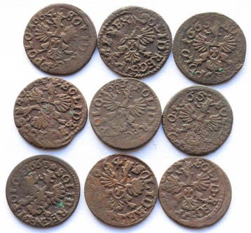 Pologne. John II Casimir Vasa. szelag (Sans prix de réserve)