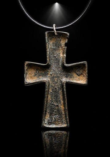 Byzantijns Zegen van de Theotokos — Devotioneel kruis met