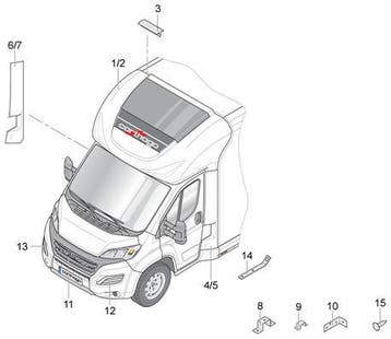 Carthago motorhome onderdelen & parts uit voorraad leverbaar, Caravans en Kamperen, Verzenden, Nieuw