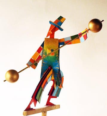 Arlecchino sulla sbarra, Antiek en Kunst