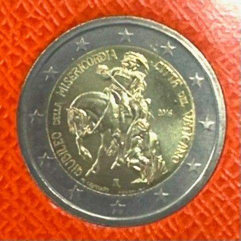 Vaticaan. 2 Euro 2016 Giubileo della Misericordia +, Timbres & Monnaies, Monnaies | Europe | Monnaies non-euro