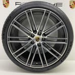 Porsche Cayenne E3 22inch Turbo IV Antraciet/Alu met banden, Auto-onderdelen, Ophalen, Gebruikt, Banden en Velgen, Overige maten