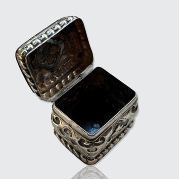 Lodereindoosje - .835 zilver