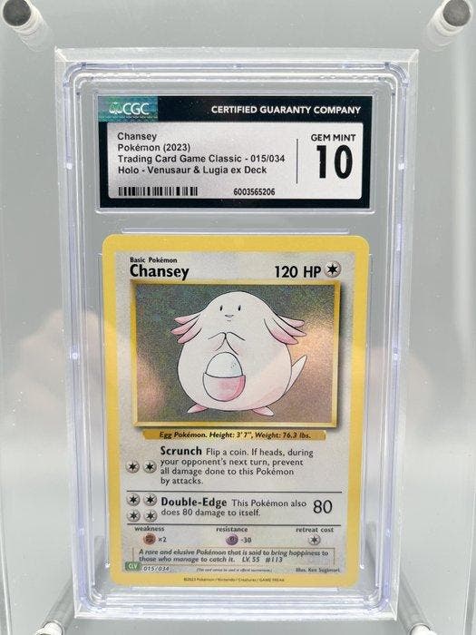 Pokémon Graded card - Chansey Holo - CGC 10 - Sword & Shield, Hobby & Loisirs créatifs, Jeux de cartes à collectionner | Pokémon