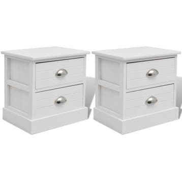 Nachtkastjes 2 stuks | 56% Korting | Retour deal, Huis en Inrichting, Slaapkamer | Nachtkastjes, Minder dan 45 cm, Verzenden, Zo goed als nieuw