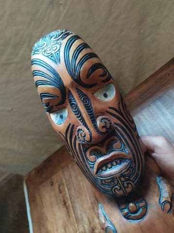 Groot 50 cm Gary Holder - TekoTeko - Maori - Nieuw-Zeeland