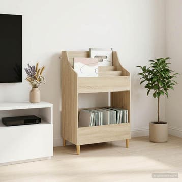 vidaXL Media Planken Sonoma Eiken 70,5 x 46 x 112 cm Bewerkt, Verzenden