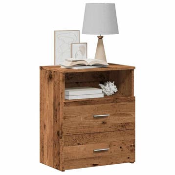 vidaXL Nachtkastjes 2 st 50x32x60 cm bewerkt hout oud, Verzenden, Nieuw