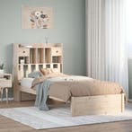 vidaXL Bed met boekenkast zonder matras massief grenenhout, Huis en Inrichting, Verzenden, Nieuw