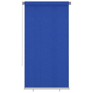 vidaXL Rolgordijn voor buiten 125(B)x230(H) cm HDPE blauw, Huis en Inrichting, Verzenden, Nieuw