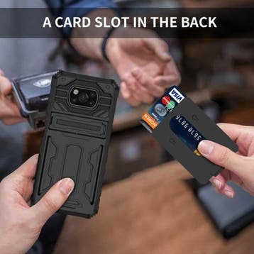 Xiaomi Poco X3 - Armor Card Slot Hoesje met Kickstand -, Verzenden, Nieuw