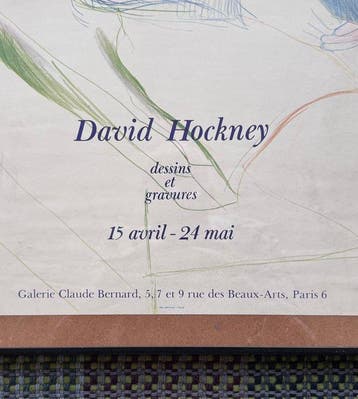 David Hockney - David Hockney poster expositie - Jaren 1970