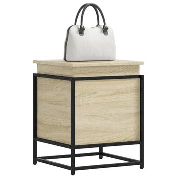 vidaXL Opbergbox met deksel 40x40x51,5 cm bewerkt hout, Doe-het-zelf en Bouw, Kratten en Dozen, Verzenden, Nieuw