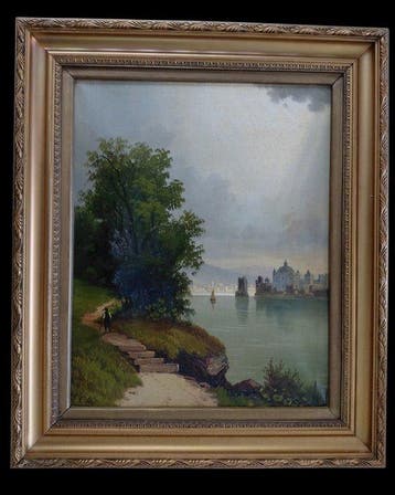 A. Veroni (XlX-XX) - Italiaanse landschap