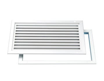 Deurrooster aluminium LxH 430 x 80mm - WIT (G31-4207W), Verzenden, Nieuw