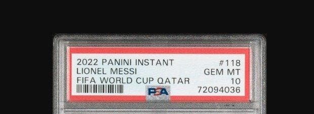 2022 Panini Lionel Messi #118 - PSA 10 - 1 Graded card, Verzamelen, Stickers