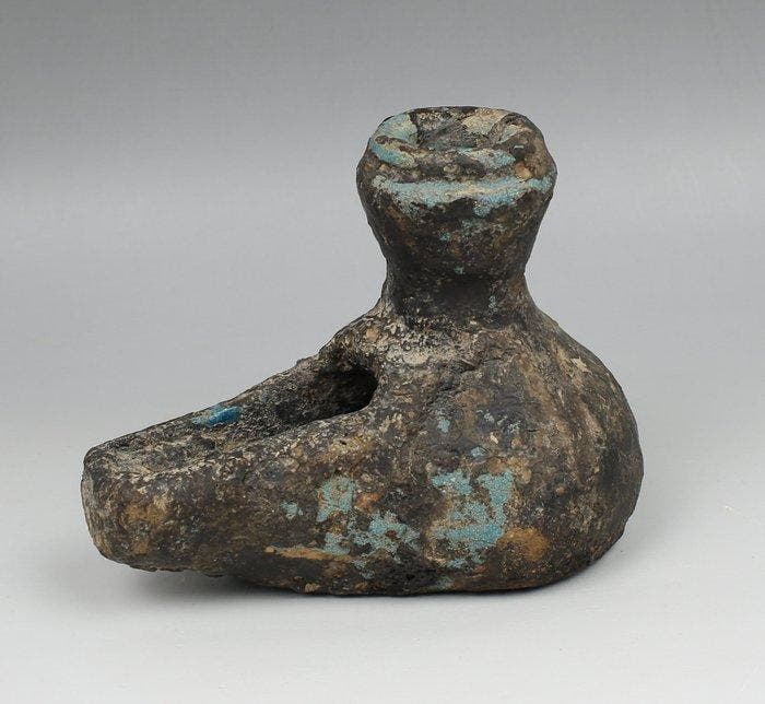 Islamitisch Terracotta olielamp (Zonder minimumprijs), Collections, Minéraux & Fossiles