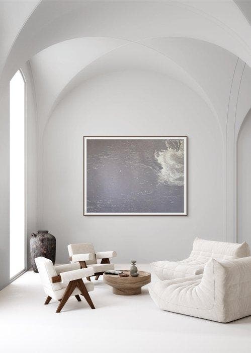 N. Magro -  Violet Sky  - XXL, Antiek en Kunst, Kunst | Designobjecten