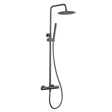 Opbouw Regendouche BWS Gunmetal 25 cm Hoofddouche Cemal, Doe-het-zelf en Bouw, Ophalen of Verzenden, Nieuw, Kraan