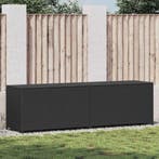vidaXL Tuinbox 200x50x60 cm poly rattan zwart, Verzenden