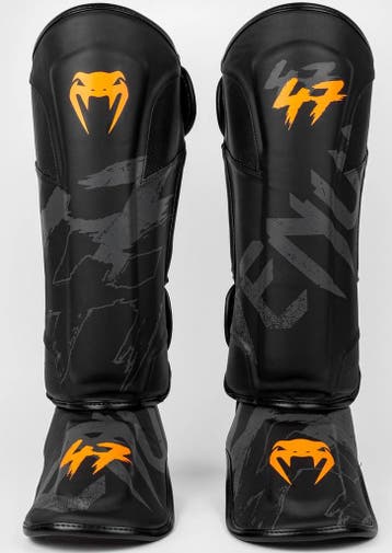 Venum S47 Scheenbeschermers Microvezel Zwart Oranje, Sports & Fitness, Verzenden