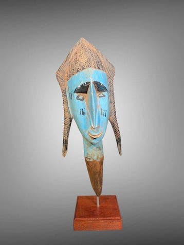 Hoofd van een marionet Bozo - hoofd bozo - Bozo - Mali, Antiek en Kunst