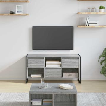 vidaXL TV Kast 100 x 36 x 49,5 cm Grijs Sonoma Bewerkt hout, Verzenden