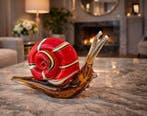 Statue, Glass - Large Snail 20cm - 13 cm - Verre