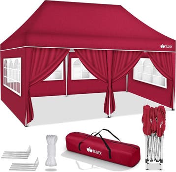 tillvex Paviljoen, 3 x 6 m, waterdicht, pop-up vouwpaviljoen, Verzenden, Nieuw