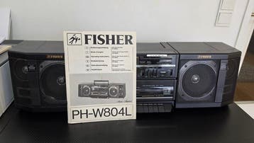 Fisher - PH-W804L Portable Dual Cassetterecorder-speler, Nieuw