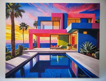 Yuri Denissov - Magnifique Villa au crépuscule
