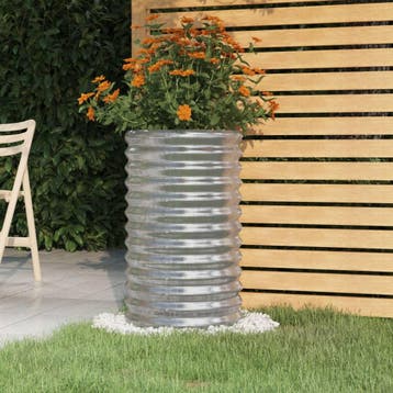 vidaXL Plantenbak 40x40x68 cm gegalvaniseerd staal, Verzenden, Nieuw