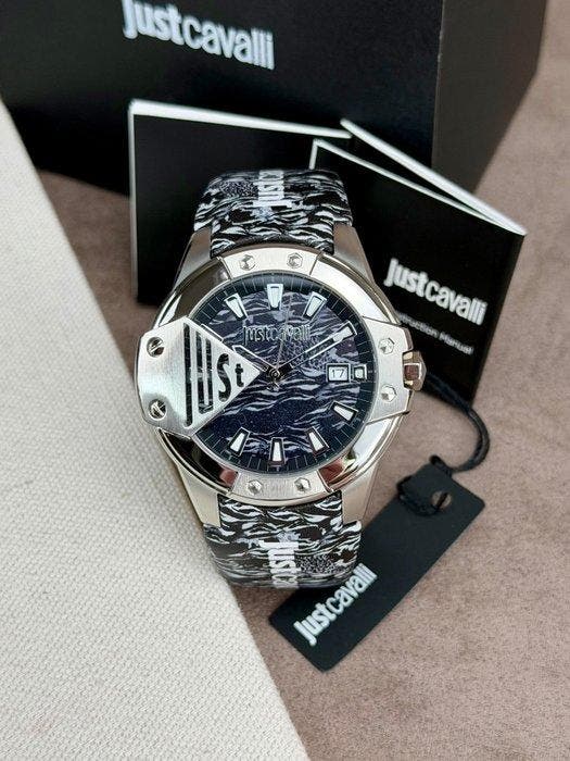 Just Cavalli - Young Date Black - Sans prix de réserve -, Bijoux, Sacs & Beauté, Montres | Hommes
