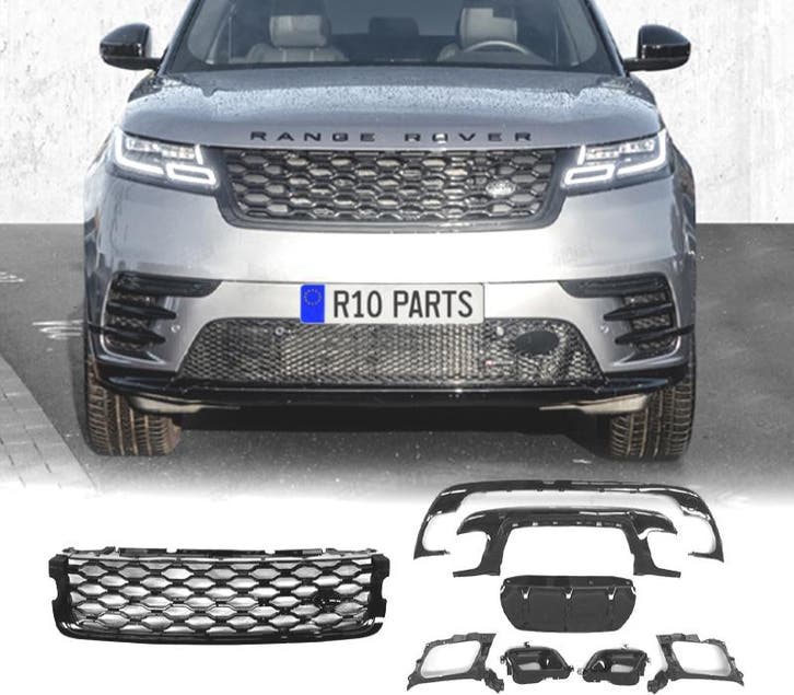 KIT GRILLES + DIFFUSEUR POUR RANGE ROVER VELAR 17- LOOK DYNA, Auto-onderdelen, Carrosserie, Verzenden