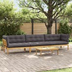 vidaXL 4 Stuk Tuinpallet Sofa Eenheden Massief Acacia Hout, Verzenden, Nieuw