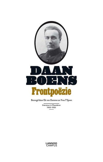 Daan Boens - Frontpoëzie 9789401421409 Els van Damme, Verzenden, Zo goed als nieuw, Els van Damme