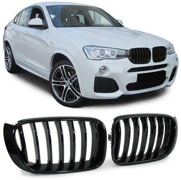 Glans Zwarte Nieren (Grillen) BMW X3 F25 LCI X4 F26 B2377
