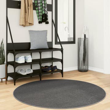 vidaXL Vloerkleed IZA laagpolig Scandinavisch Ø 120 cm, Verzenden, Nieuw