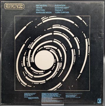 Television - Marquee Moon - Vinylplaat - Promo persing -