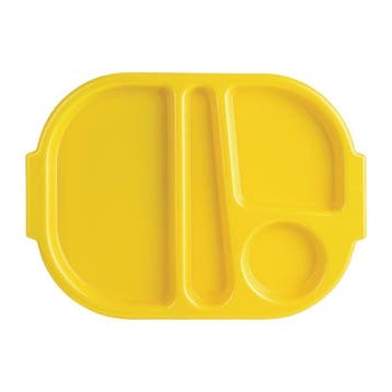 Maaltijdtrays | KRISTALLON | Kunststof | Geel | 10 Stuks |, Verzenden