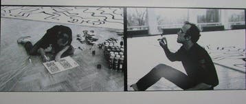 Chris Reinewald - Keith Haring at work, Amsterdam 1986