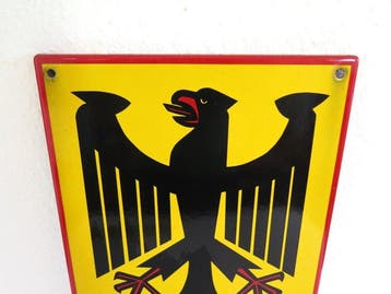 Post Duitsland Emaillebord - Emaille bord - Staal, Duitsland