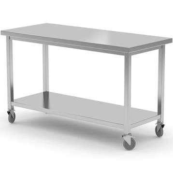 Werktafel | KitchenLine | RVS | Bodemschap | Zelfmontage |, Verzenden, Nieuw in verpakking