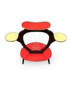 Table dappoint - Bois, Métal - Table au design du milieu du