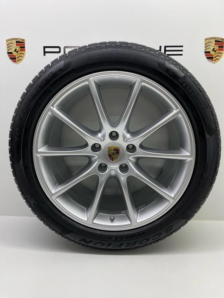 Porsche Cayenne E3 ORIGINELE 20 Design met winterbanden 8 mm, Auto-onderdelen, Banden en Velgen, 20 inch, Winterbanden, 305 mm