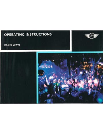 2001 MINI ONE COOPER S RADIO INSTRUCTIEBOEKJE ENGELS, Ophalen of Verzenden