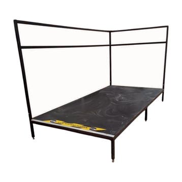Verhoging/podium 250x126x152cm zwart gebruikt, Ophalen of Verzenden