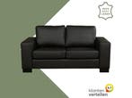 Leren bank Enjoy - 2 zits - Toledo Nero (zwart) - Poten, Antiek en Kunst, Ophalen of Verzenden